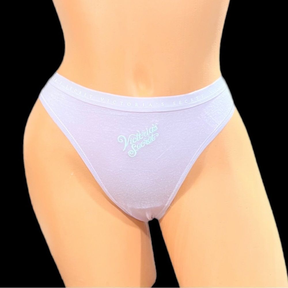 Victorias Secret Soft Cotton & Modal Thong panty lavender Medium